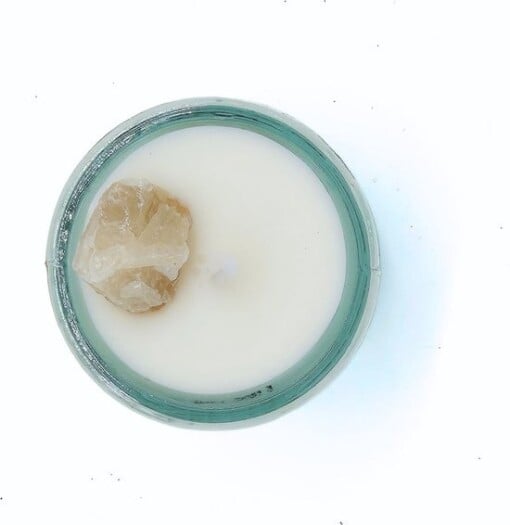 Sterrenbeeld kaars met edelsteen - Kreeft 5cm