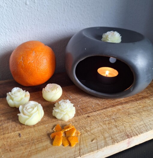 Wax Melts met Sinaasappel uit eigen tuin