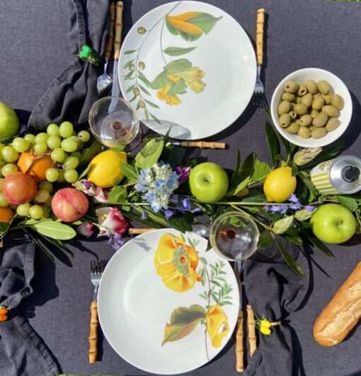Botanical Wonders - Set van 4 dinerborden