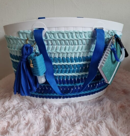 5 in 1 multi trendy boodschappentas geweven