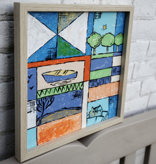 Relief landscape 2 -schilderen