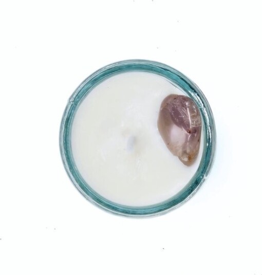 Sterrenbeeld kaars met edelsteen - Vissen 5cm