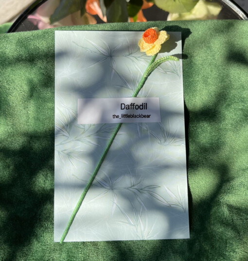 Micro Gehaakte narcissen Boekenleggers
