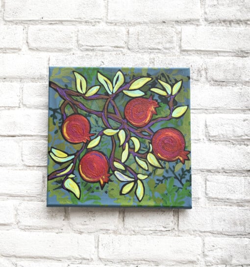 Granaatappel. Origineel schilderij