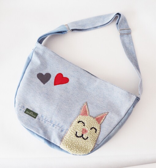 Koerierstas met vos, Grumpy cat, poes of ijsje