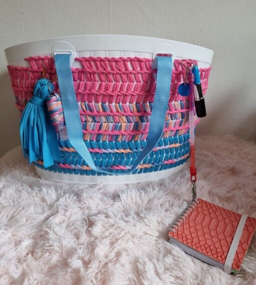 5 in 1 multi trendy boodschappentas geweven