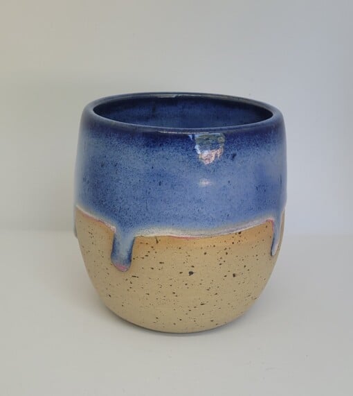 Spikkelmok zonder oor blauw
