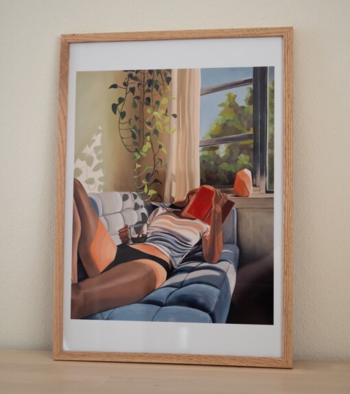 Print tranquil reading