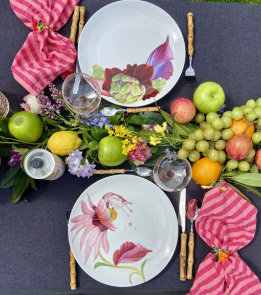 Botanical Wonders - Set van 4 dinerborden