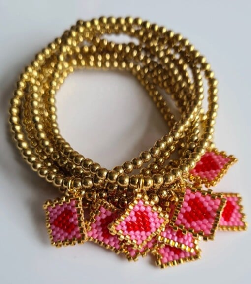 miyuki love hart  design armband