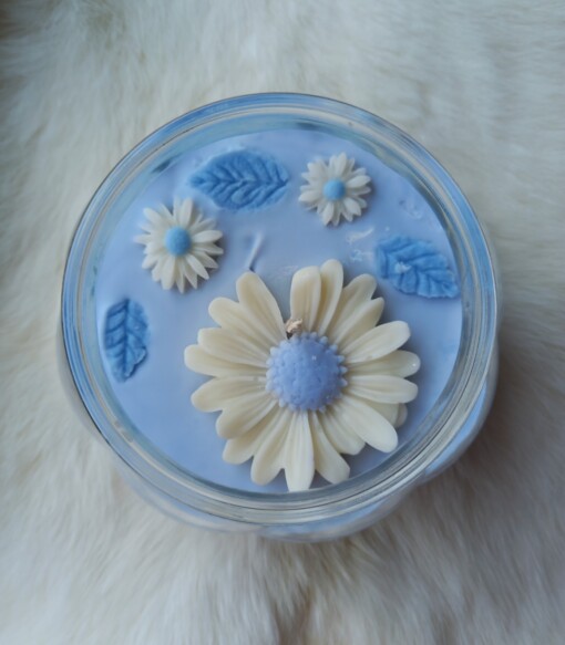 Margriet kaars blauw