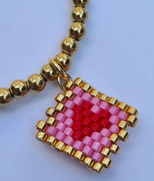miyuki love hart  design armband