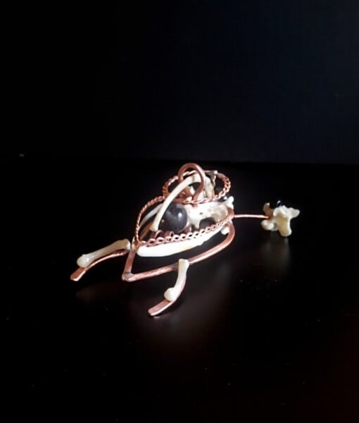 Ketting Obsidiaan 'schildpad'