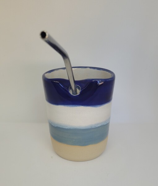 Rietjesbeker blauw