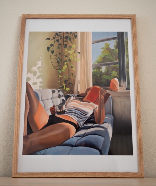 Print tranquil reading