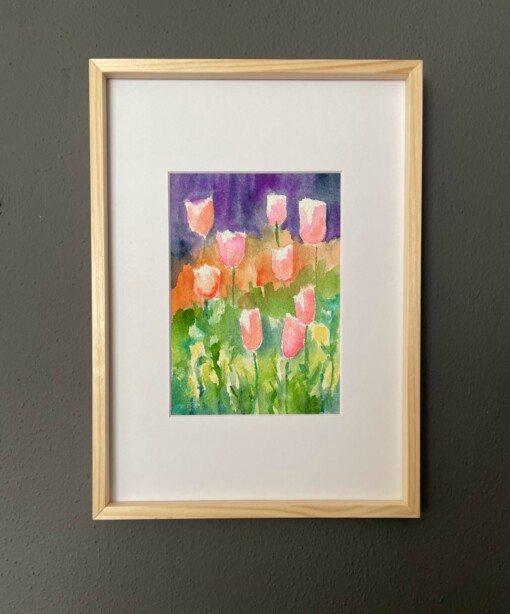 Aquarel tulpen
