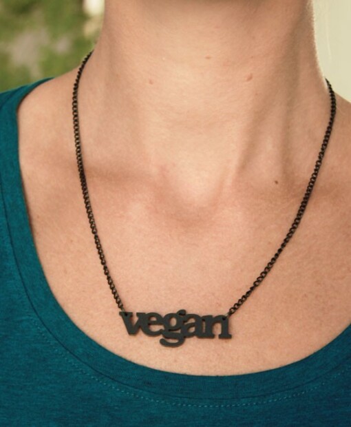 Vegan ketting (zwart)