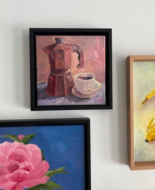 Schilderij "Espresso Macchiato" - origineel kunstwerk in olieverf