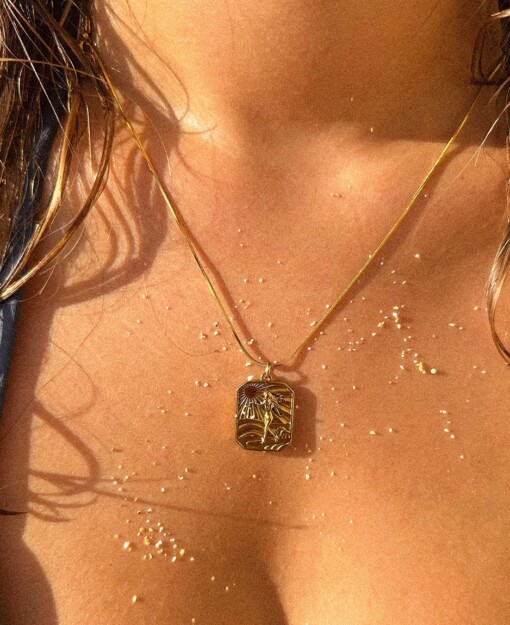 Oceaan Surfgirl Ketting Goud