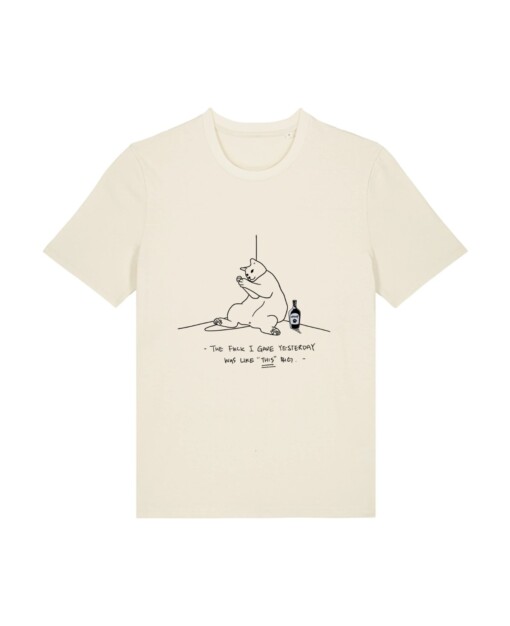 "The fuck I gave yesterday was like "This" big" - Unisex short sleeve T-shirt
