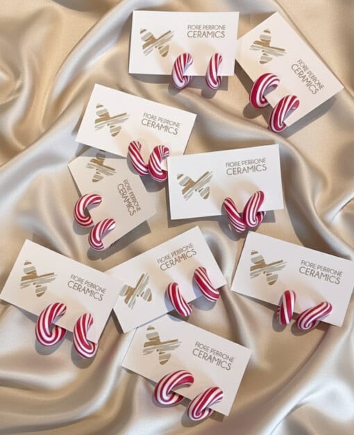 Candy Canes Earrings - Pepermunt Snoep Stokken Oorbellen
