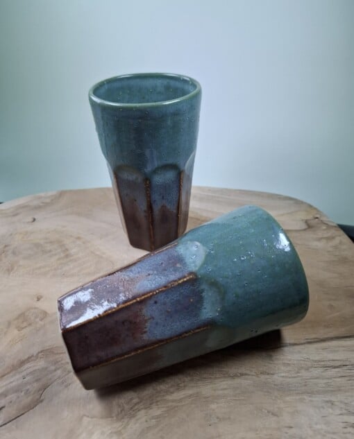 2 keramiek koffiebekers Forrest Large