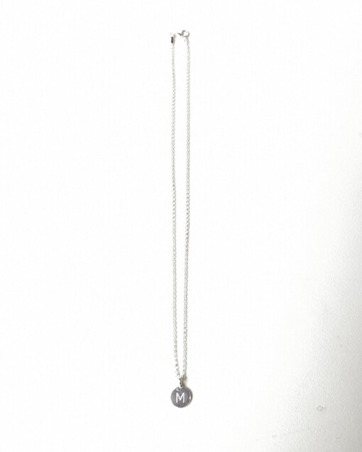Halssnoer - gepersonaliseerde hanger - zilver