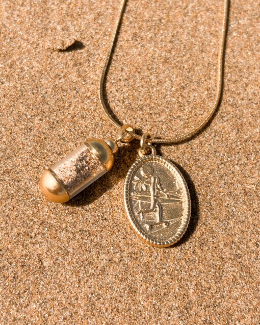 Laguna Beach Pendant ketting Skategirl goud