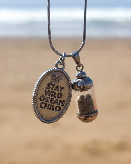 Laguna Beach Pendant ketting Skategirl zilver