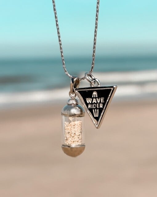 Laguna Beach Pendant ketting Wave Rider zilver