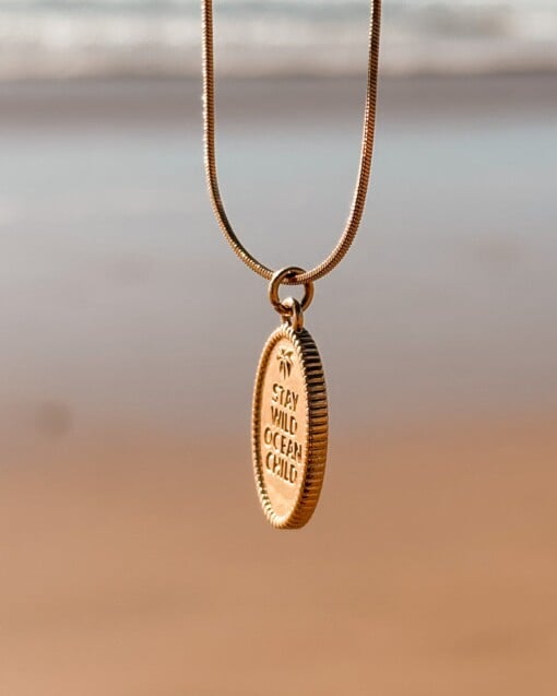 Oceaan Skategirl ketting goud