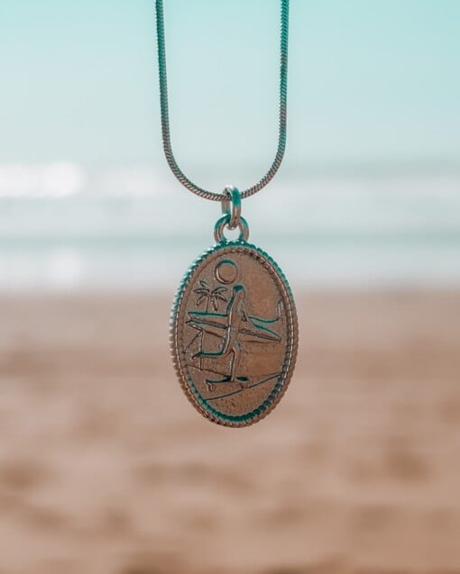 Oceaan Skategirl ketting zilver