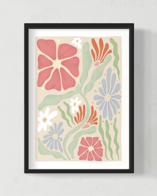 Soft Floral Bouquet Art Print