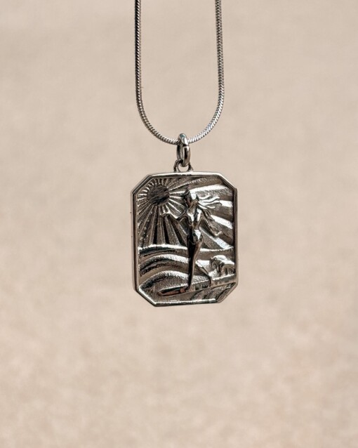 Oceaan Surfgirl Ketting Zilver