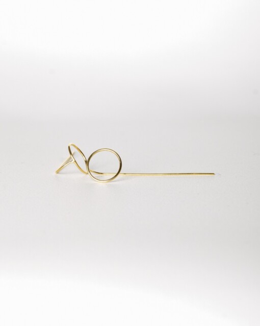 Oorstekers - LIES - verguld zilver
