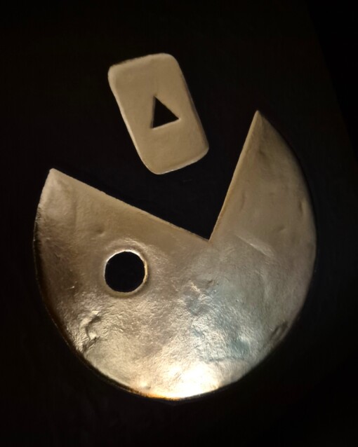 PacTube 23ct goud verguld kunstwerk in lijst