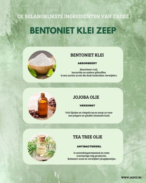 Eerlijke Ambachtelijke Bentoniet Klei Zeep met Tea Tree