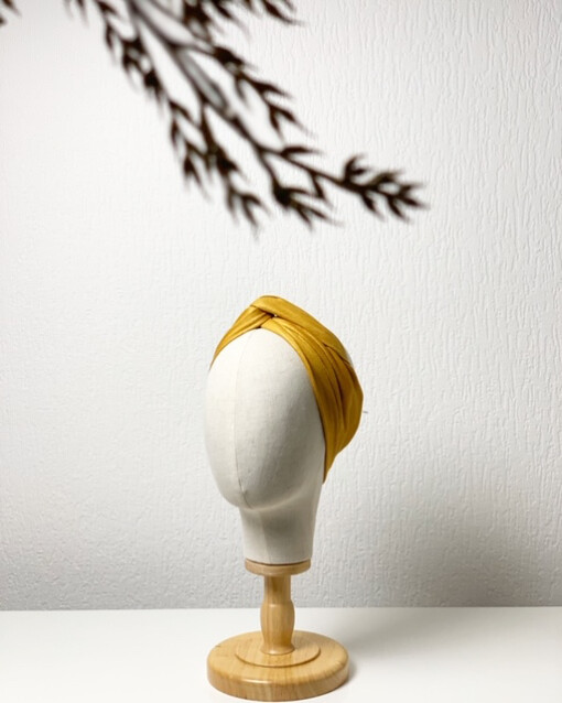 Hair bandeau ‘Yellow lacquer deluxe’