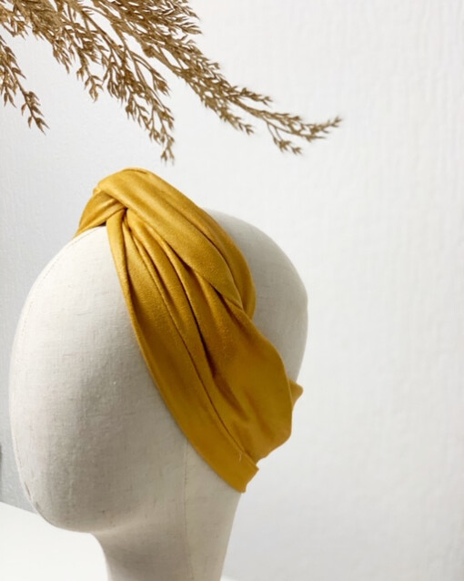 Hair bandeau ‘Yellow lacquer deluxe’