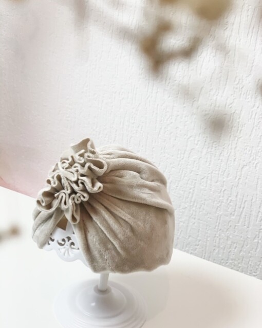 Kids Tulband Ruffles Sand