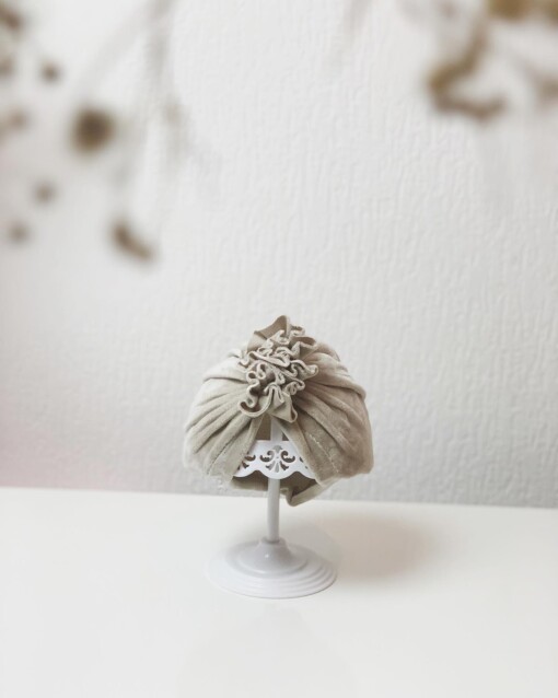 Kids Tulband Ruffles Sand