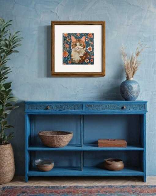 Poes - handgedrukte linosnede print