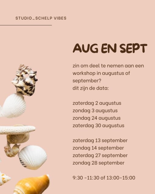 Workshop 'Oesteren' in IJmuiden - creatief met schelpen