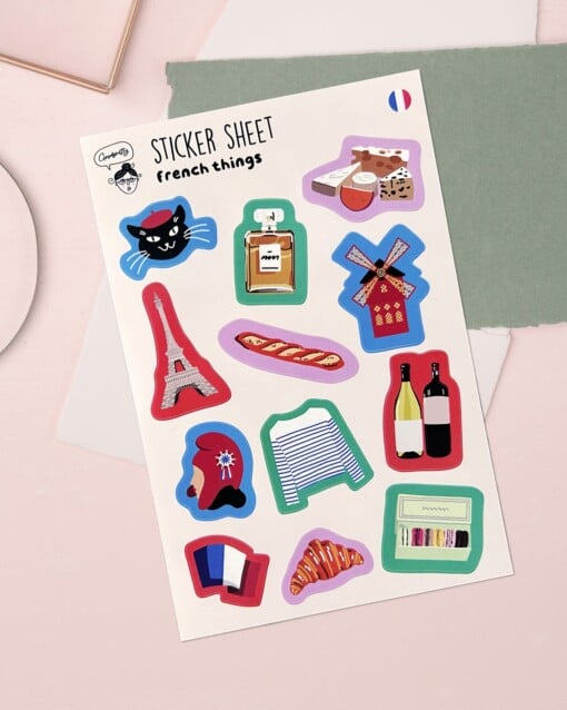 Sticker Sheet – Franse Cultuur