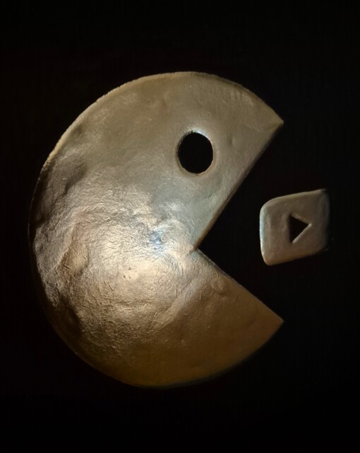 PacTube 23ct goud verguld kunstwerk in lijst