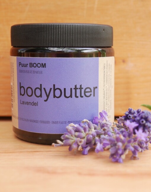 Handmade Bodybutter met werkzame kruiden-lavendel