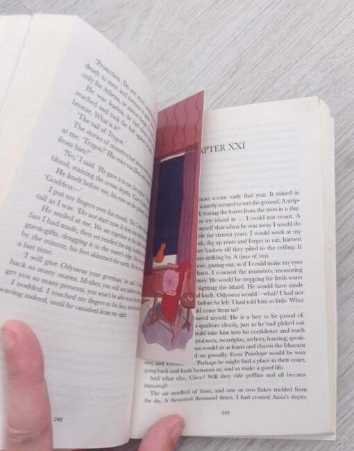 Boekenlegger “gezellige avond” | book mark “cozy night”