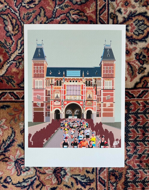 Amsterdam Marathon art print