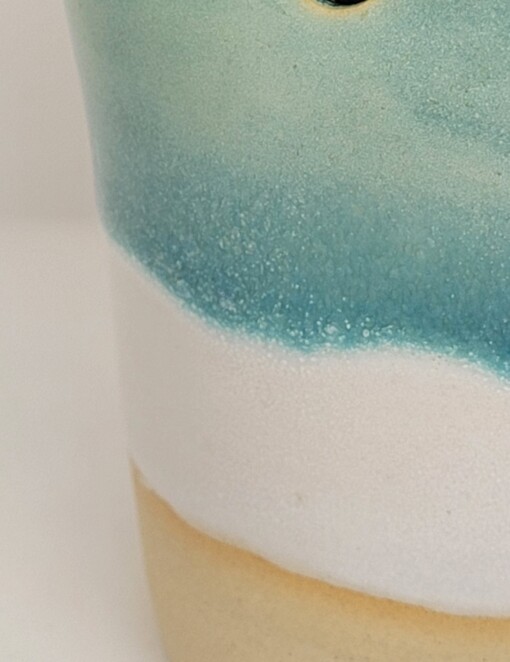 Rietjesbeker blauw-wit