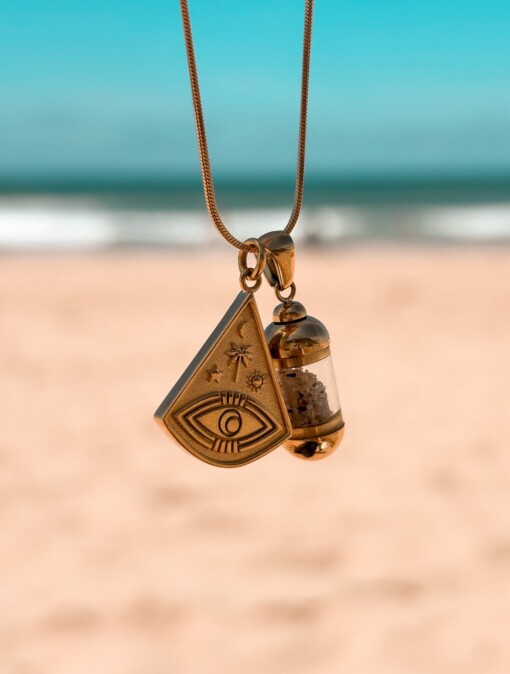Laguna Beach Pendant Ocean Eye Ketting Goud
